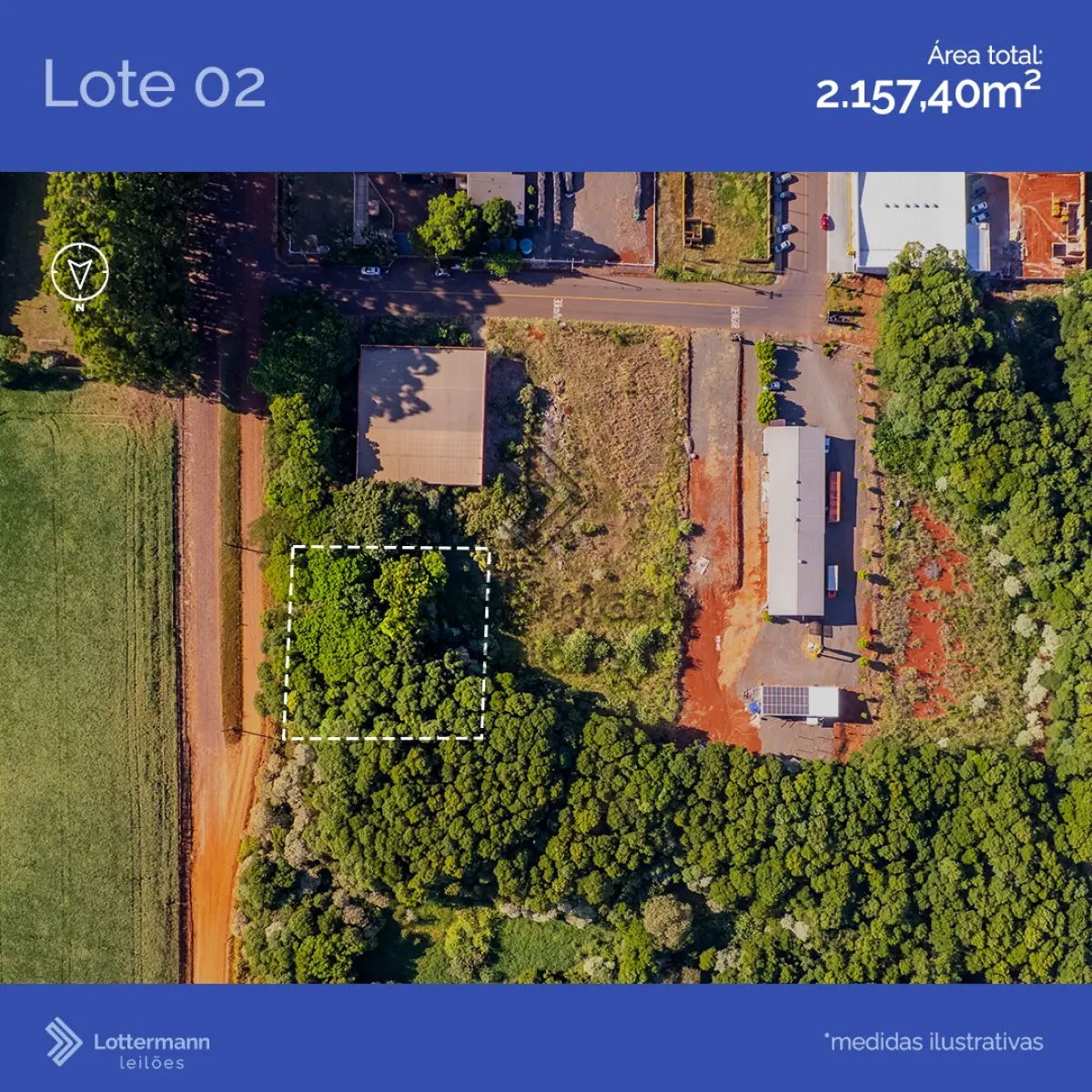 LOTE 002 - IMÓVEL URBANO MATRÍCULA 15.345 SANTO AUGUSTO/RS  "AREA INDUSTRIAL"